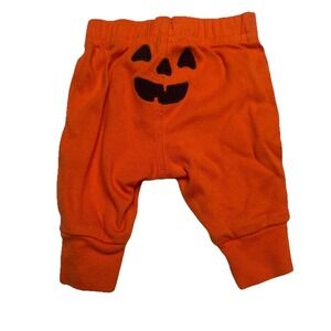 Carters Baby Newborn Pumpkin Jack-O-Lantern Orange Cotton Jogger Pants 1T248510‎